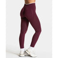 New Women's Color Blocking Yoga Leggings Seamless Knited Tights High Waist Hip Liftting Gym Workout White Edge Sports Leggings