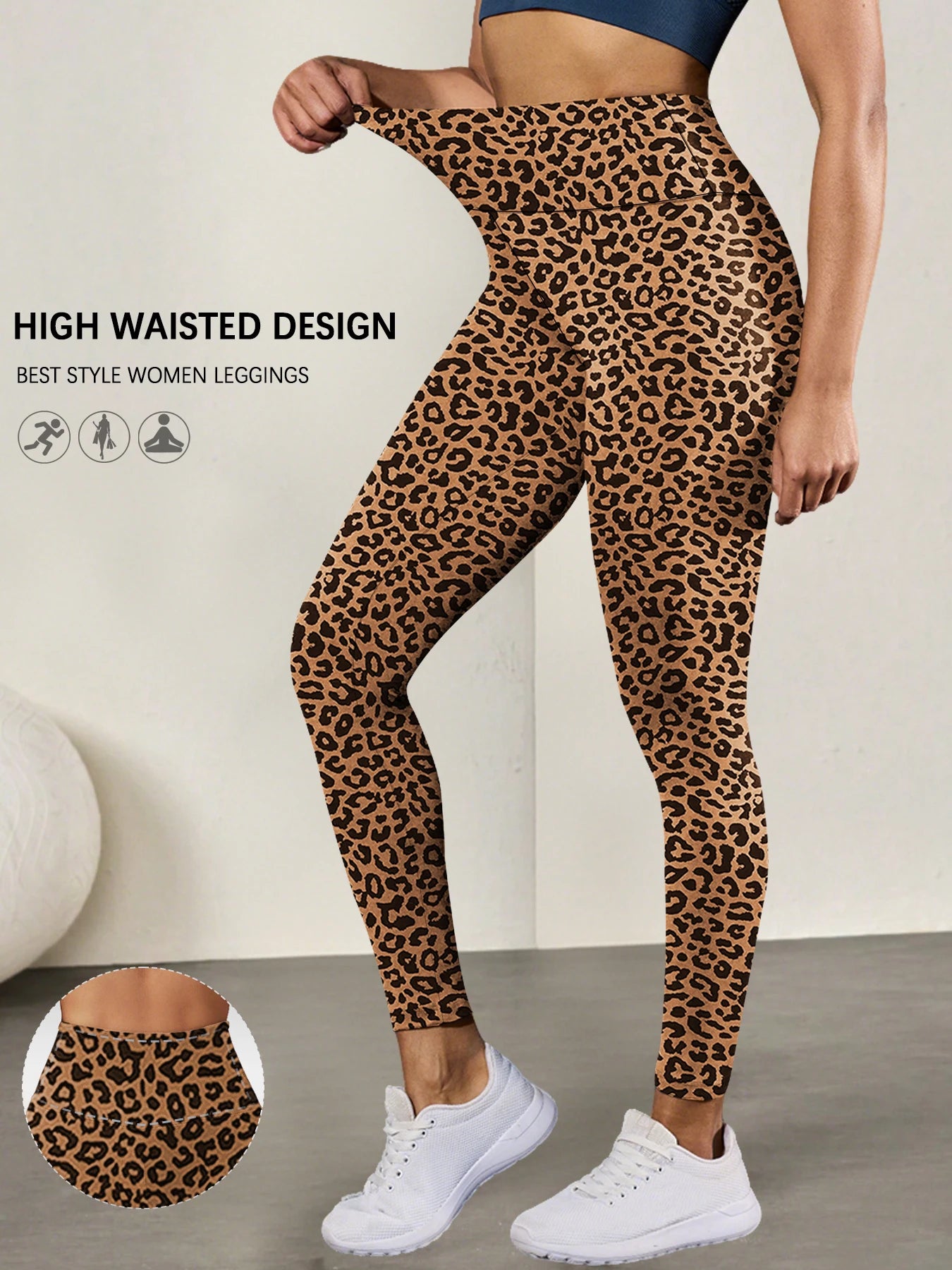 Women's Super Soft Leggings High Waisted Tummy Control No See Through Workout Yoga Running Athletic Push Up Gym Fitness Leggings