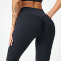 High Waist Butt Lifting Yoga Pants Ruched Peach Hip Quick Dry Breathable Stretch Sports Leggings for Gym Workout